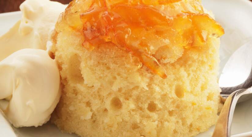 Pudding vapeur à la marmelade d’orange amère