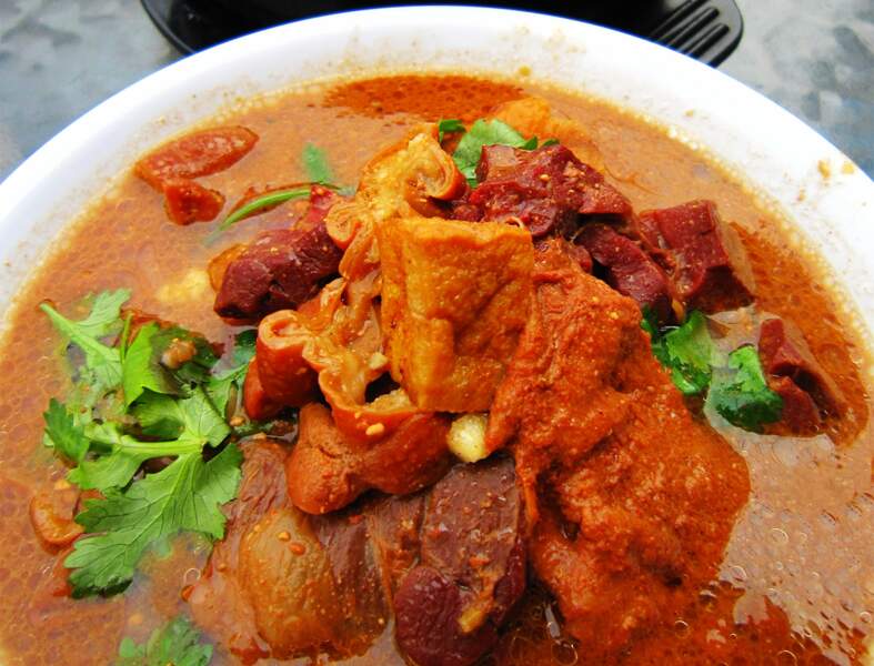 Curry de porc au concombre