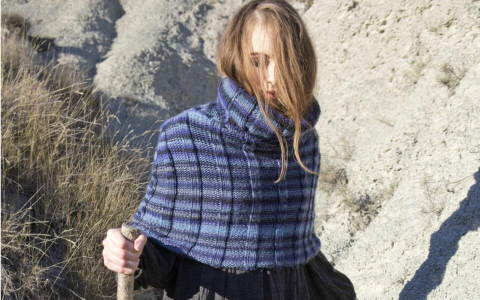 Modèle de tricot gratuit : le snood poncho
