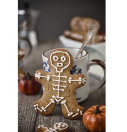 Biscuit squelette d'Halloween 
