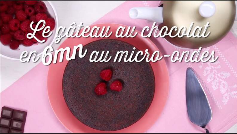 La recette du gâteau au chocolat micro-ondes en 6 minutes