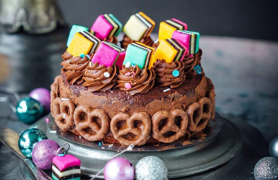 Dessert de Noël original : un parfait bonbons-chocolat