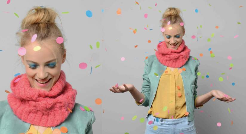 Modèle de tricot gratuit : le snood en point fantaisie pour enfant