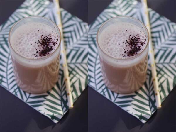 Hibiscus latte (boisson végétale à l'hibiscus)