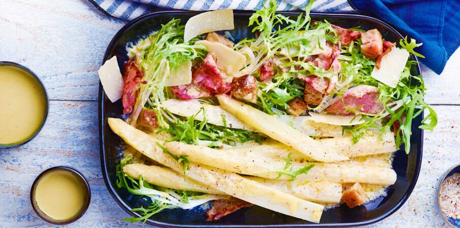 Salade d’asperges des Landes façon César