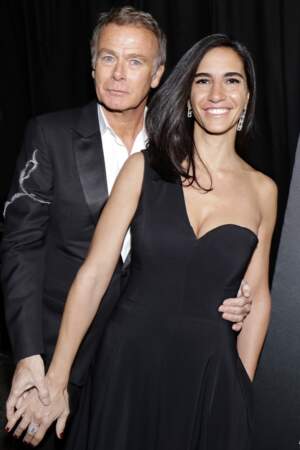 Franck Dubosc et sa femme Danièle à la cérémonie des Globes de Cristal à Paris le 4 février 2019.
