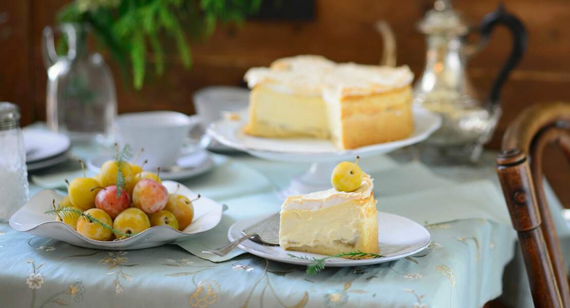 Gâteau aux mirabelles et fromage blanc