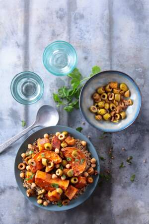 Couscous au quinoa et aux olives