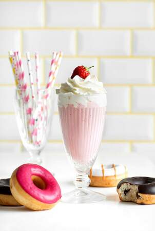 Milk-shake vanille-fraise