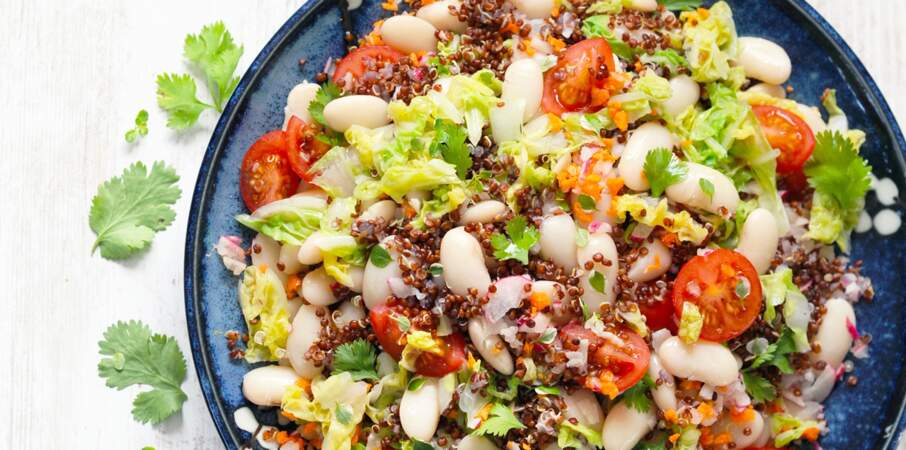 Salade de haricots tarbais & quinoa