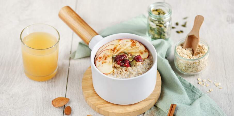 Porridge pomme-cannelle