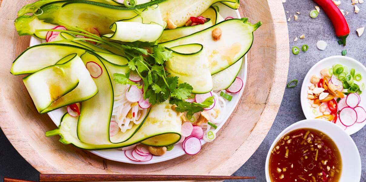 Salade de courgette à l’asiatique  