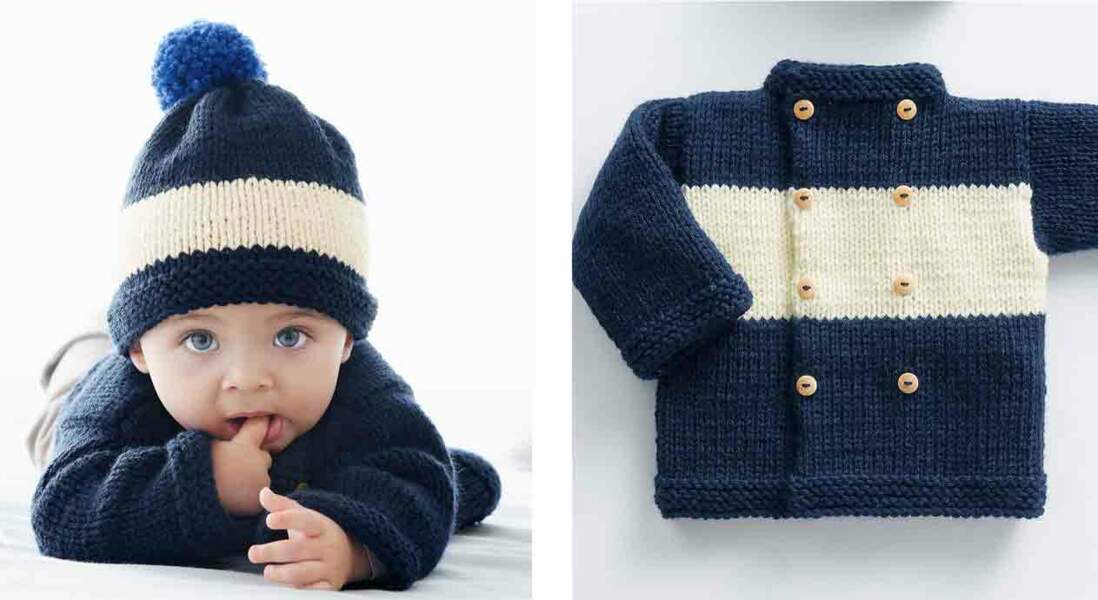 Surrey Thunder initial Layette de bébé : les plus beaux modèles à tricoter - Femme Actuelle