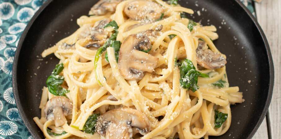One pot pasta aux champignons