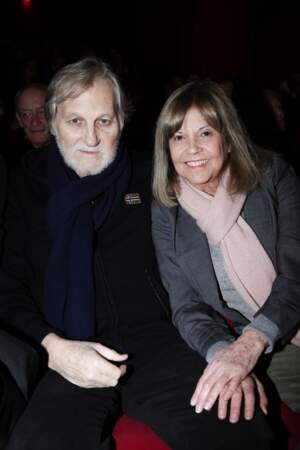 Jean-Jacques Debout et sa femme Chantal Goya à l'occasion de la diffusion du premier long métrage "Tout peut Arriver" de Philippe Labro.