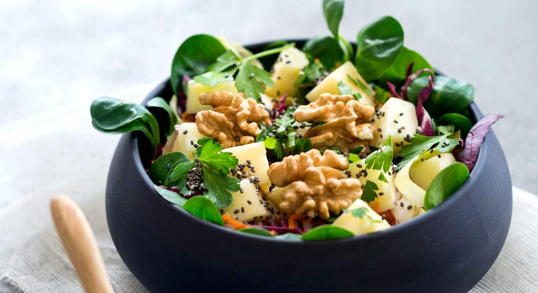 Salade folle : une entrée de fêtes fraîche et gourmande - Femme Actuelle