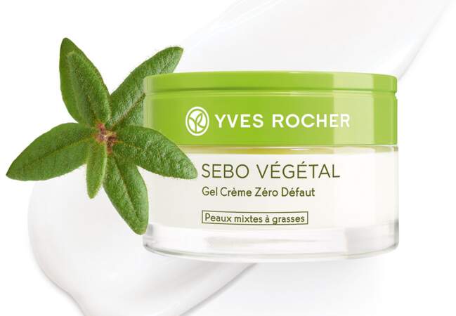 Le gel crème zéro défaut sébo végétal Yves Rocher 