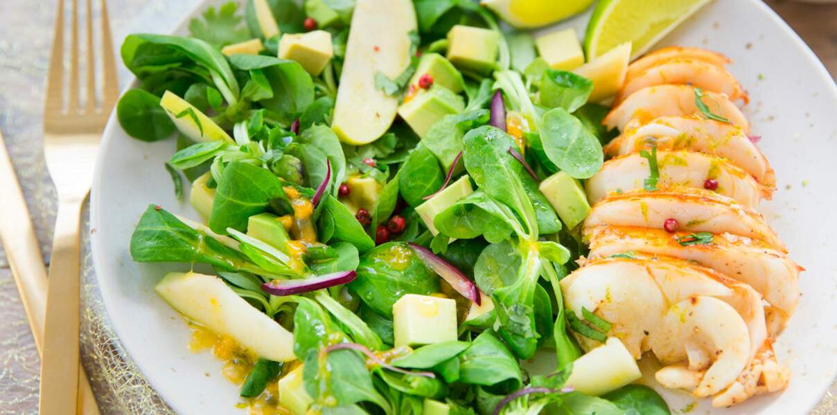 Salade folle : une entrée de fêtes fraîche et gourmande - Femme Actuelle