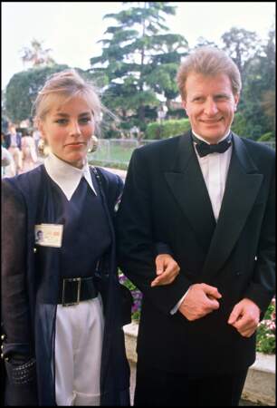 Sophie Duez et André Dussolier au festival de Cannes en 1986.