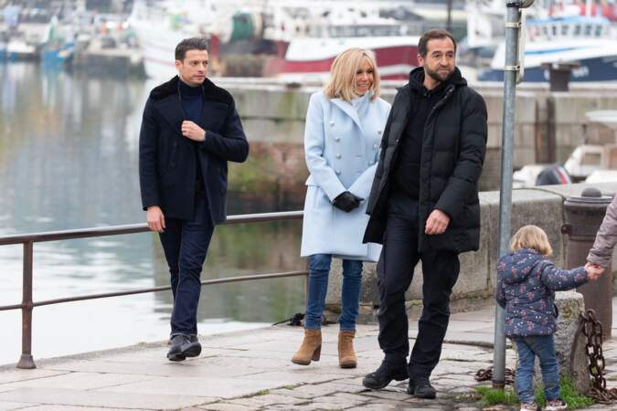 Emmanuel et Brigitte Macron à Honfleur