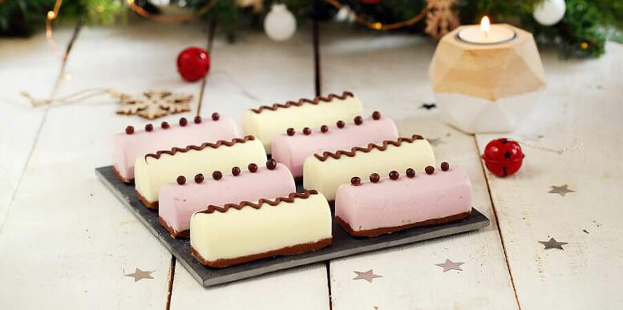 Mini bûches de Noël au yaourt de brebis