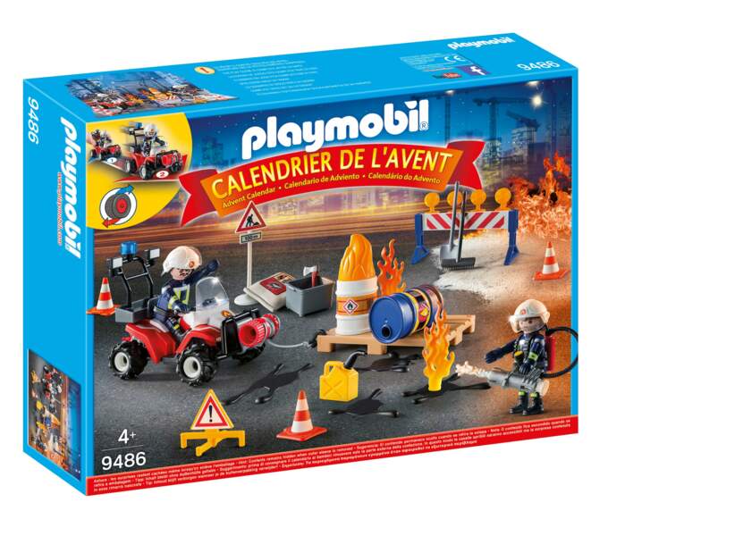 Les pompiers et l'incendie de chantier - Playmobil