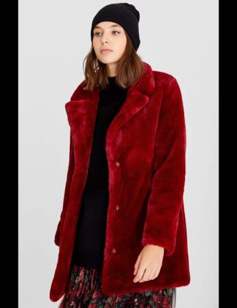 Manteau d'hiver : rouge passion