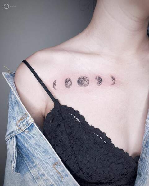 Le tatouage lune