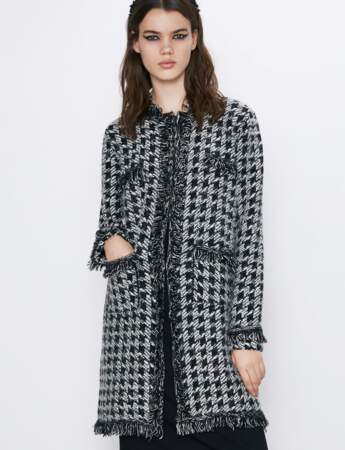 Manteau tendance : tweed 