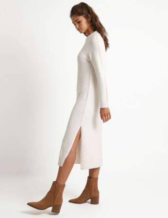 Tendance blanc d'hiver : la robe longue