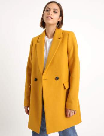 Manteau tendance : jaune