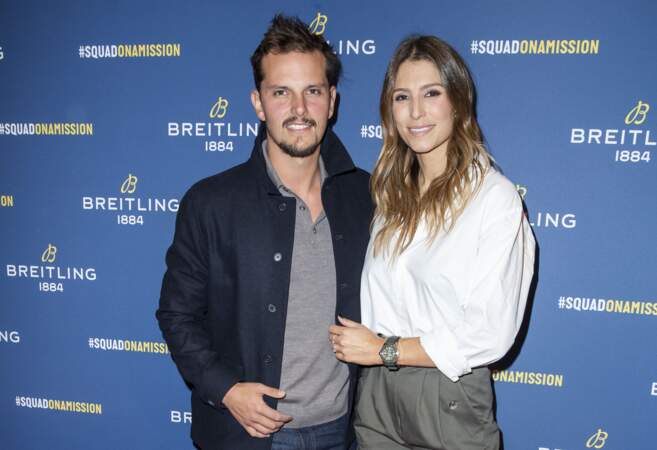 Les deux amoureux étaient présents à la réouverture de la boutique "Breitling", située rue de la Paix à Paris, le 3 octobre 2019.