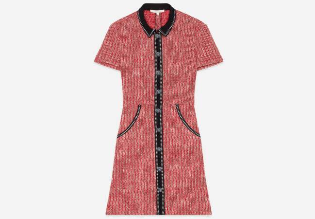 Tendance tweed : la robe-chemise