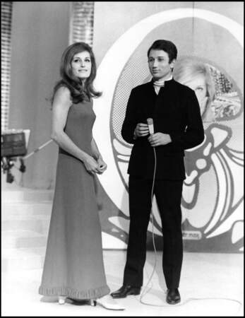 Michel Drucker et Dalida en 1967