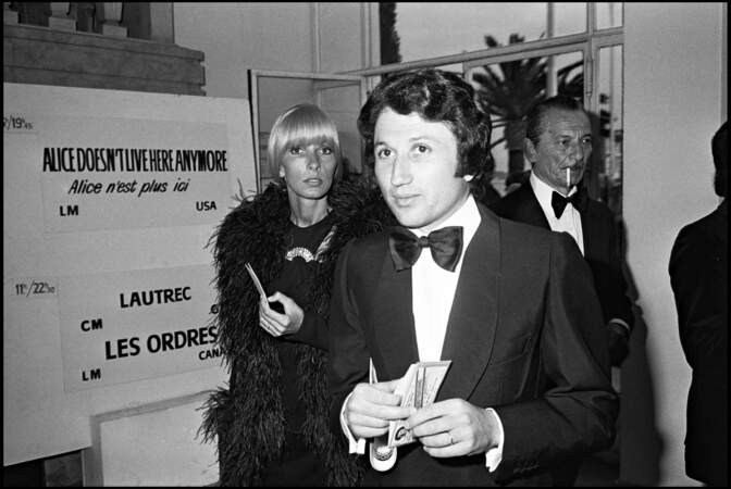 Michel Drucker et sa femme Dany Saval en 1975