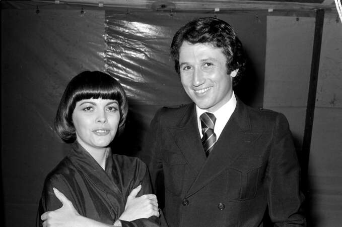 Michel Drucker et Mireille Mathieu en 1976