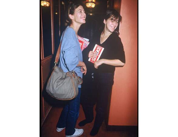 1988 : elle et sa fille Charlotte apparaissent très complices