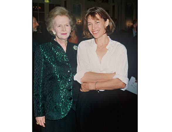 1994 : Jane Birkin pose avec Margaret Thatcher
