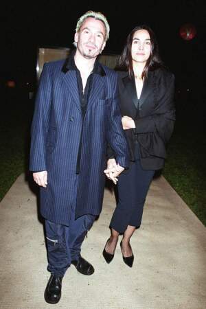Florent Pagny et sa femme en 2001, il a 40 ans