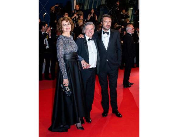 Fanny Ardant, Daniel Auteuil, Nicolas Bedos posent à Cannes en 2019