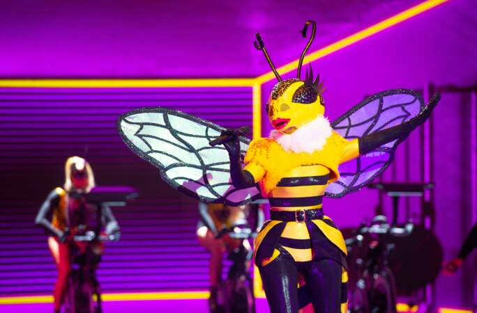 L'abeille sur la scène de Mask Singer