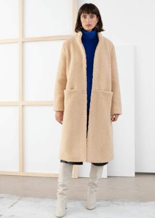 Manteau long : modèle à peluches