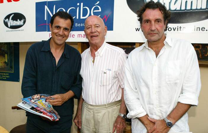 Thierry Becaro, André Pousse et Jean-Jacques Bourdin en 2003