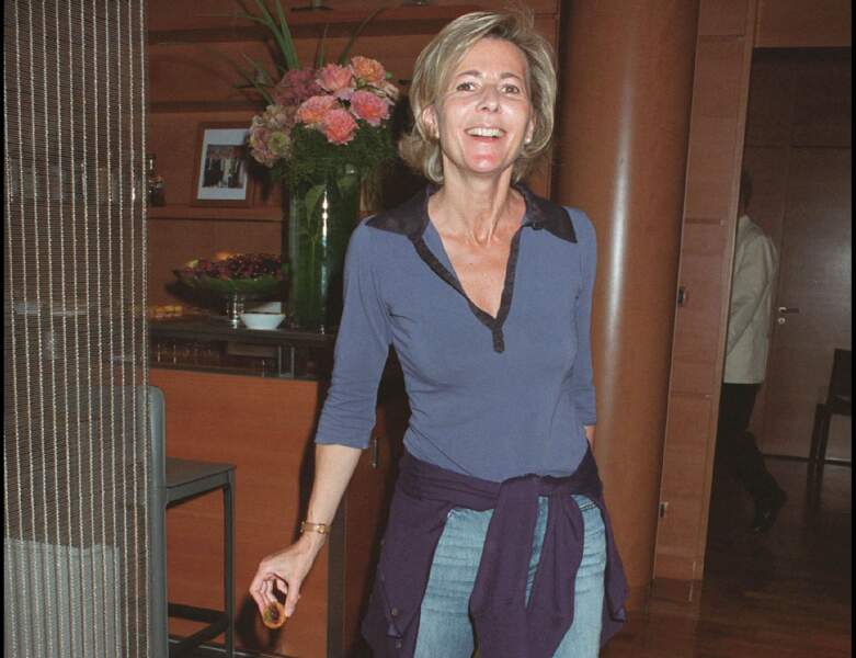2003 : Claire Chazal au quart de finale des internationaux de Roland Garros 