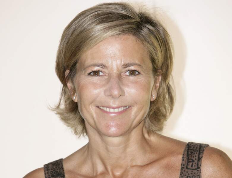 2005 : Claire Chazal lors de la conférence de presse de rentrée de TF1 à Paris
