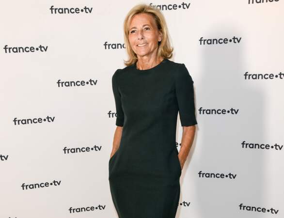 Claire Chazal au photocall de la conférence de presse de France 2 au théâtre Marigny à Paris 