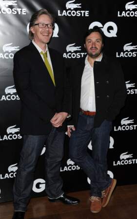 Sébastien Demorand et Yves Camdeborde à la soirée GQ de l'Homme de l'année 2010 le 19 janvier 2011.