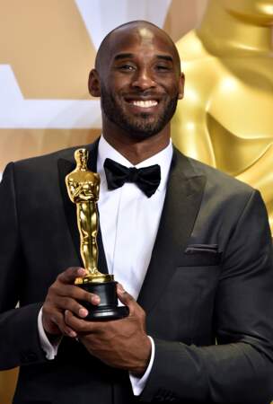 Kobe Bryant (Oscar meilleur court métrage animé avec "Dear Basketball") - lors de la 90e cérémonie des Oscars, au théâtre Dolby à Los Angeles, le 4 mars 2018.