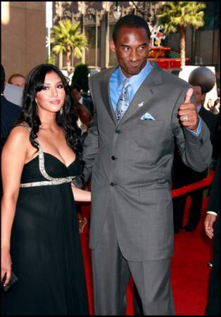 Kobe Bryant et sa femme Vanessa lors d'une soirée en 2006.