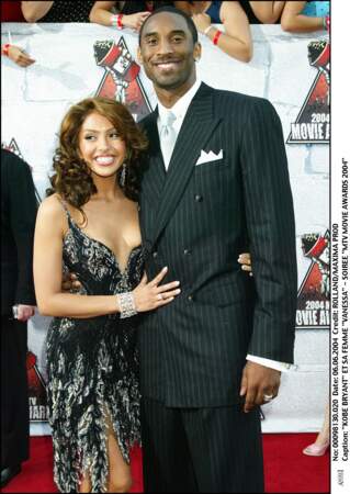 Kobe Bryant et sa femme Vanessa en 2004. 